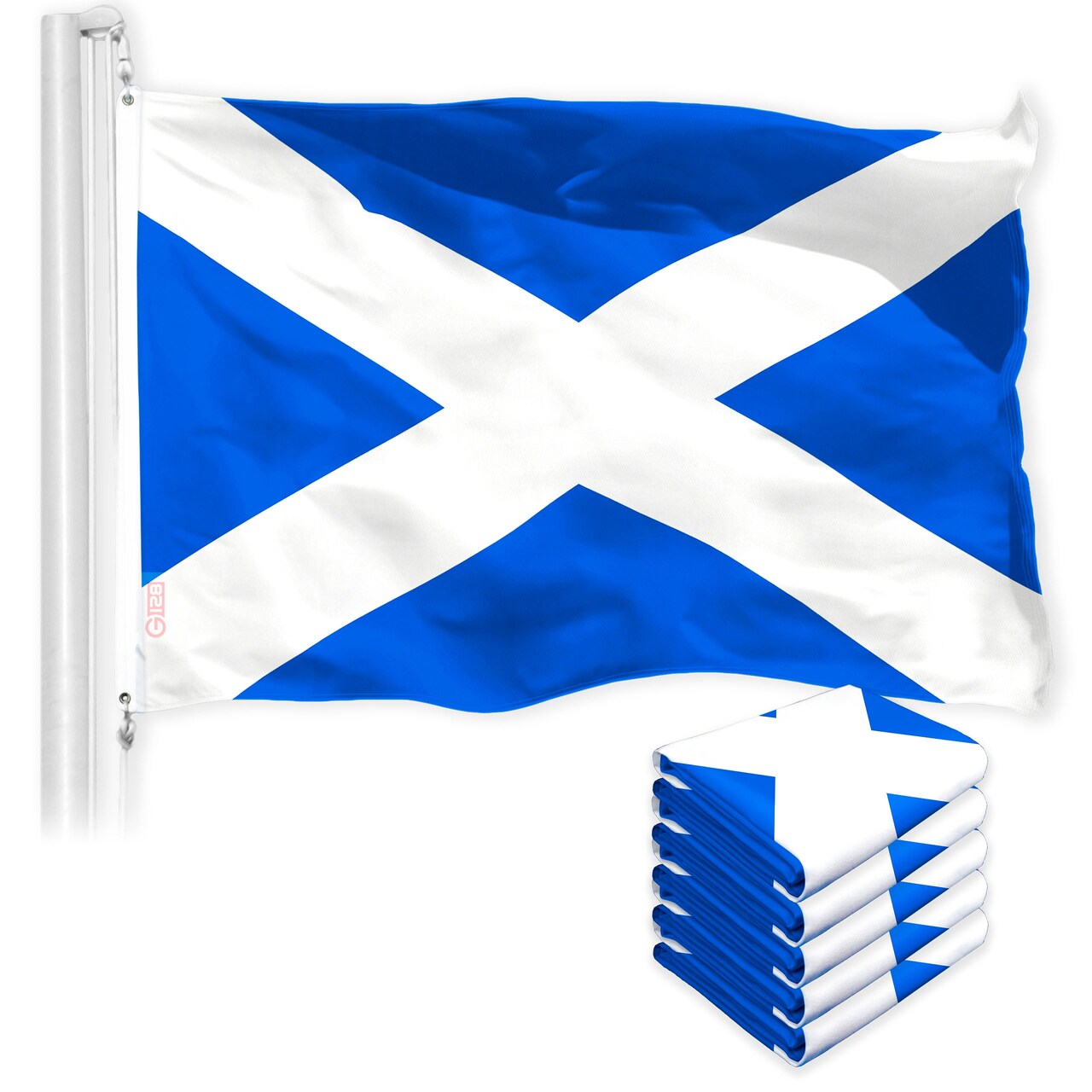 Scotland Scottish Flag 3x5 Ft 5-Pack 150D Printed Polyester By G128